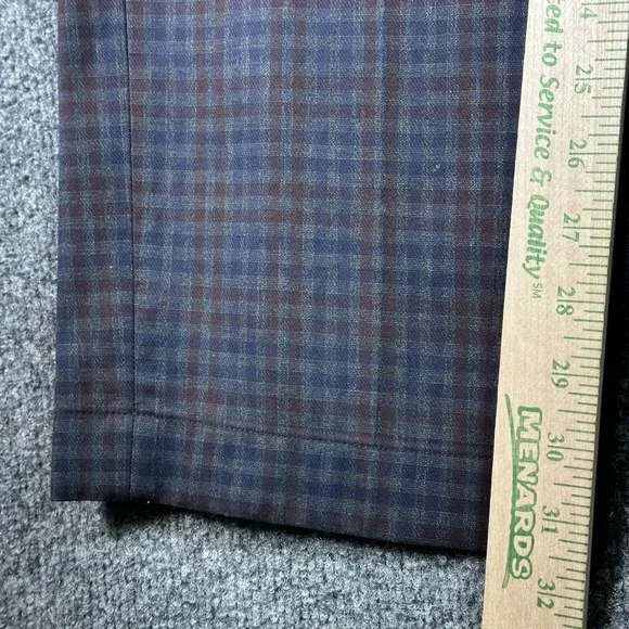 BROOKS BROTHERS Advantage Chino Clark Pant Men's 38x32 Navy Tartan Check Preppy - Picture 11 of 13